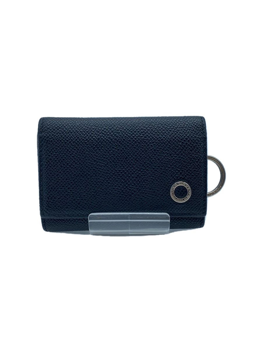 【中古】BVLGARI◆6連キーケース/レザー/BLK/無地/メンズ//【服飾雑貨他】