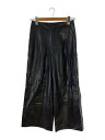 【中古】ADORE◆ワイドパンツ/36/フェイクレザー/BLK/531-9230903【レディースウェア】