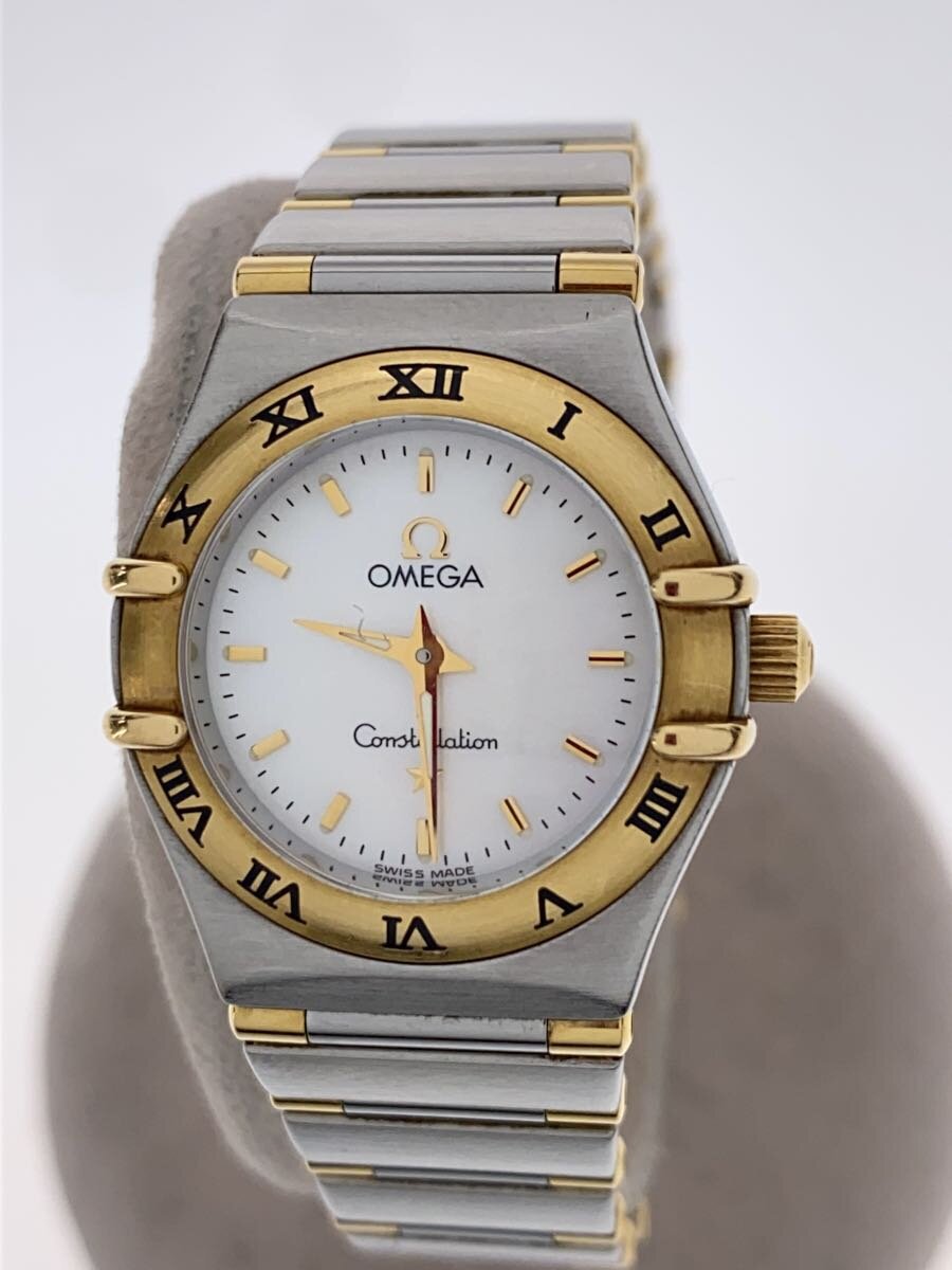 Y - 【中古】OMEGA◆腕時計/アナログ/ステンレス/WHT/SLV【服飾雑貨他】