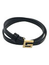 【中古】GUCCI◆ブレスレット/ナイロン/BLK/レディース【服飾雑貨他】