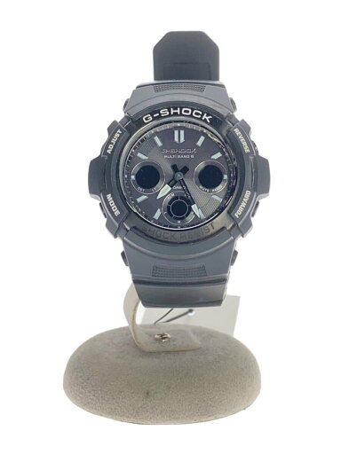 【中古】CASIO◆腕時計/デジアナ/ラバー/GRY/BLK/AWG-M100BW//【服飾雑貨他】 【中古】CASIO◆腕時計/デジアナ/ラバー/GRY/BLK/AWG-M100BW//【服飾雑貨他】