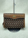 【中古】GUCCI◆ポーチ/--/ブラウン/総柄/ホースビット/クラッチバッグ/グッチ【バッグ】