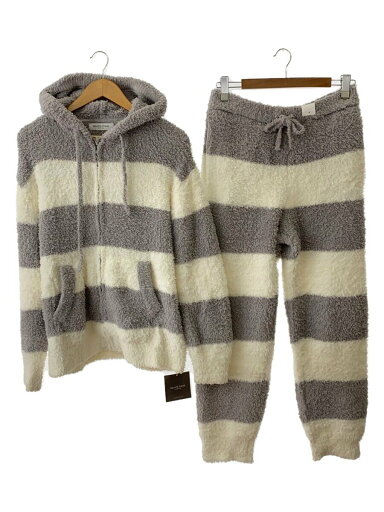 【中古】GELATO PIQUE HOMME◆セットアップ/L/ポリエステル/GRY/ボーダー【メンズウェア】 【中古】GELATO PIQUE HOMME◆セットアップ/L/ポリエステル/GRY/ボーダー【メンズウェア】