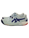 【中古】ASICS◆スニーカーBLU/F450522【スポーツ】