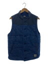 【中古】桃太郎ジーンズ◆キルティングベスト/40/コットン/NVY/無地【メンズウェア】(4)