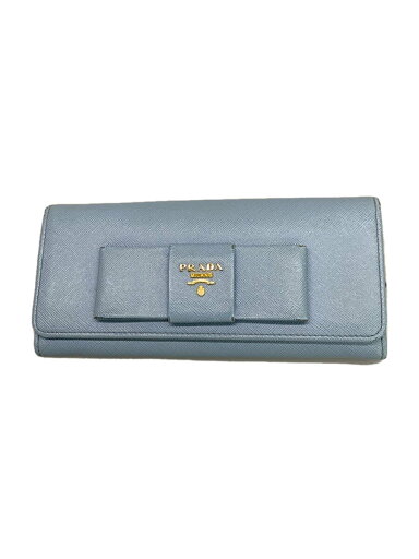 【中古】PRADA◆サフィアーノ/長財布/レザー/BLU/レディース【服飾雑貨他】 【中古】PRADA◆サフィアーノ/長財布/レザー/BLU/レディース【服飾雑貨他】