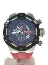 【中古】BRERA OROLOGI◆クォーツ腕時計/アナログ/WHT/RED/brssc4915【服飾雑貨他】