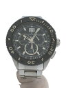 【中古】EDOX◆CLASS-1/クォーツ腕時計/アナログ/BLK/SLV/10017【服飾雑貨他】