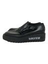 【中古】KIDS LOVE GAITE◆WALKING IN THE RAIN/ダブルモンクシューズ/ブラック/フェイクレザー【シューズ】