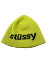 【中古】STUSSY◆ニットキャップ/--/アクリル/GRN/メンズ【服飾雑貨他】