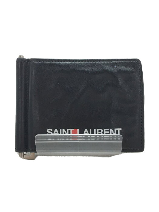 【中古】SAINT LAURENT◆財布/レザー/BLK/ART378005・0218/カードケース付 マネークリップ/サンローラン【服飾雑貨他】