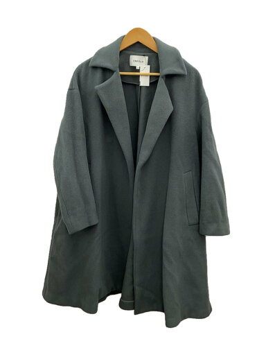 【中古】ENFOLD◆コート/38/ウール/GRY/無地/3009A130-1650【レディースウェア】 【中古】ENFOLD◆コート/38/ウール/GRY/無地/3009A130-1650【レディースウェア】