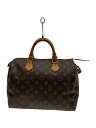 【中古】LOUIS VUITTON◆1)スピーディ25_モノグラム・キャンバス_BRW/PVC/BRW/総柄【バッグ】