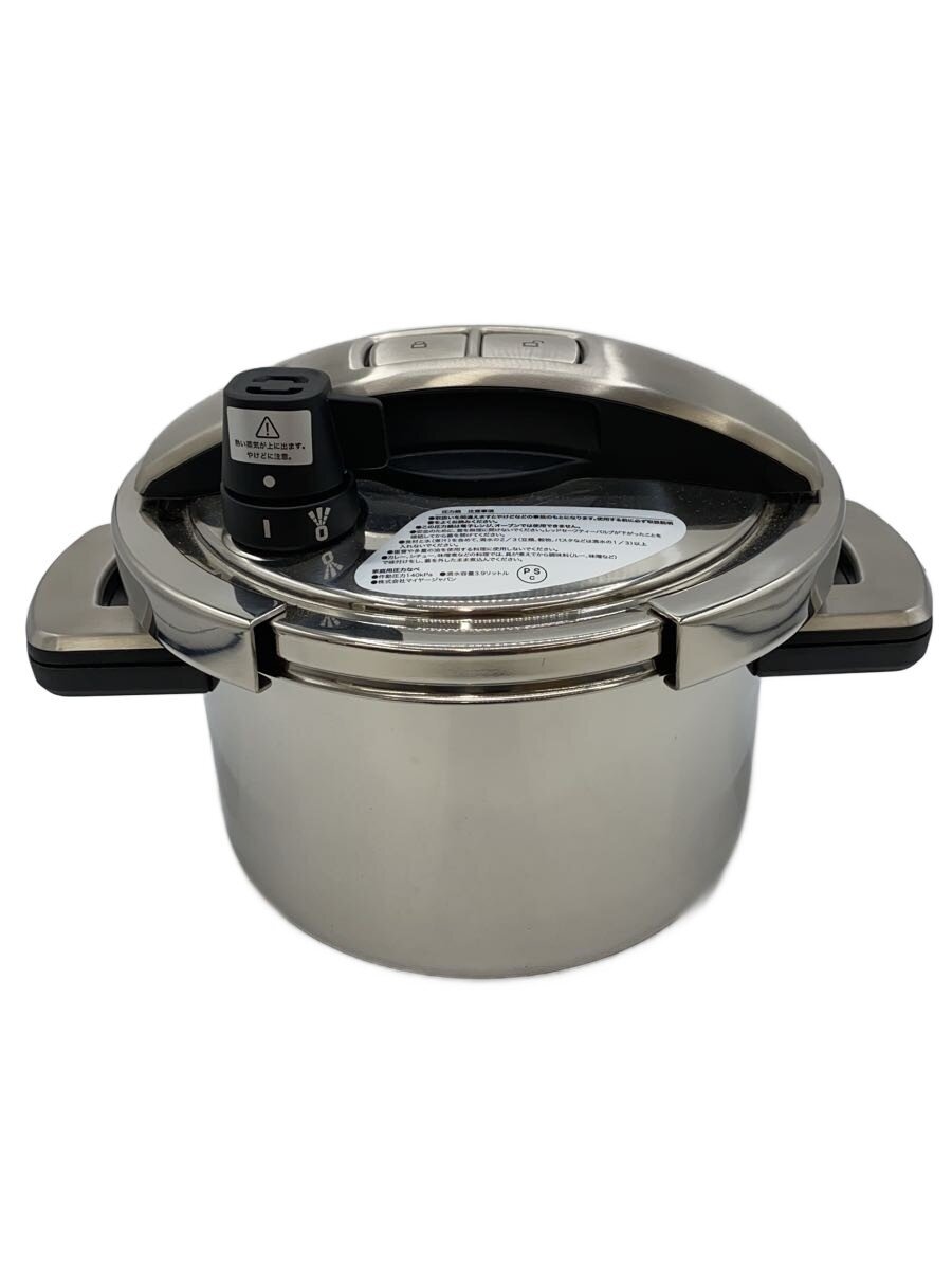 【中古】Meyer◆圧力鍋/容量:4L/SLV【キッチン用品】