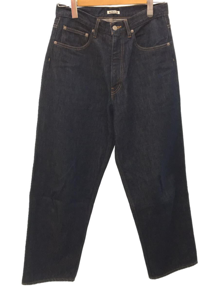 【中古】AURALEE◆HARD TWIST DENIM WIDE PANTS/ボトム/30/コットン/IDG/A9AP02DM【メンズウェア】