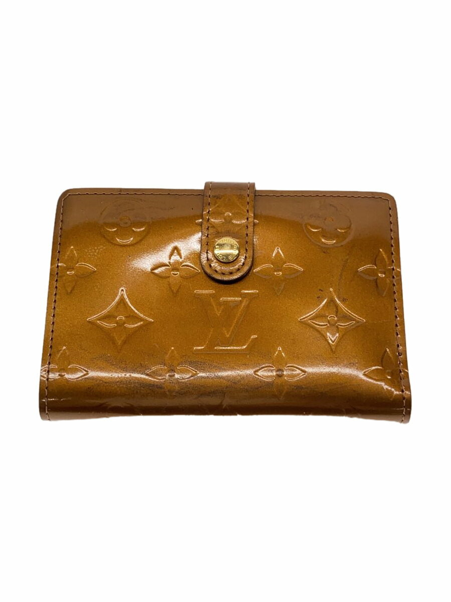 【中古】LOUIS VUITTON◆ポルト・モネ・ビエ・ヴィエノワ_モノグラム・ヴェルニ_BRW/エナメル/BRW/レディース【服飾雑貨他】