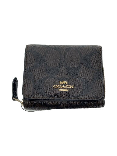 【中古】COACH◆3つ折り財布/レザー/BRW/総柄/メンズ/7331【服飾雑貨他】 【中古】COACH◆3つ折り財布/レザー/BRW/総柄/メンズ/7331【服飾雑貨他】