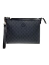 【中古】GUCCI◆ショルダーバッグ/レザー/BLK/760021 92THN 1000【バッグ】