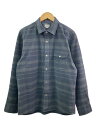【中古】THE NORTH FACE◆L/S STRETCH FLANNEL SHIRT/L/ポリエステル/BLK/チェック【メンズウェア】(4)