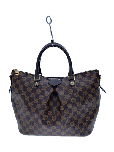 【中古】LOUIS VUITTON◆シエナMM_ダミエ・エベヌ_BRW/PVC/BRW【バッグ】 【中古】LOUIS VUITTON◆シエナMM_ダミエ・エベヌ_BRW/PVC/BRW【バッグ】