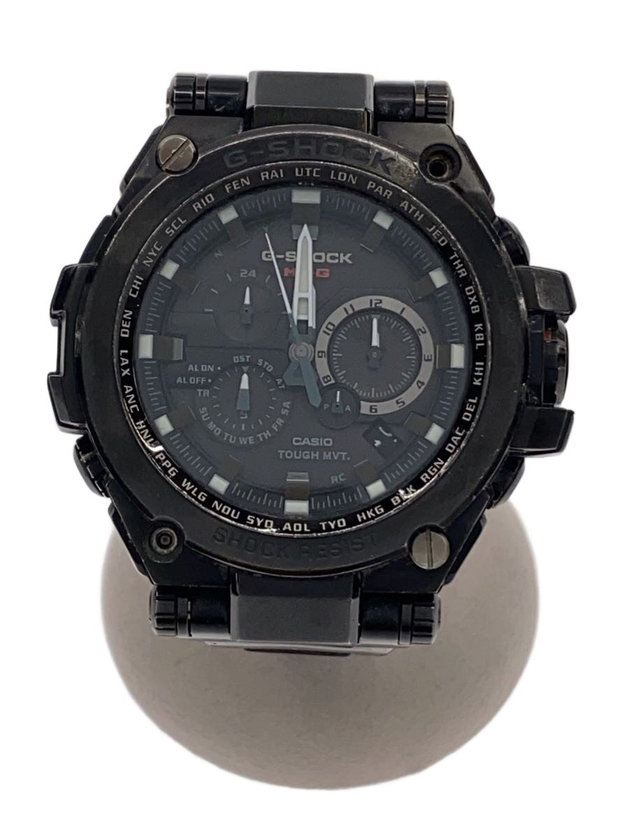 【中古】CASIO◆ソーラー腕時計・G-SHOCK/アナログ/BLK/BLK【服飾雑貨他】