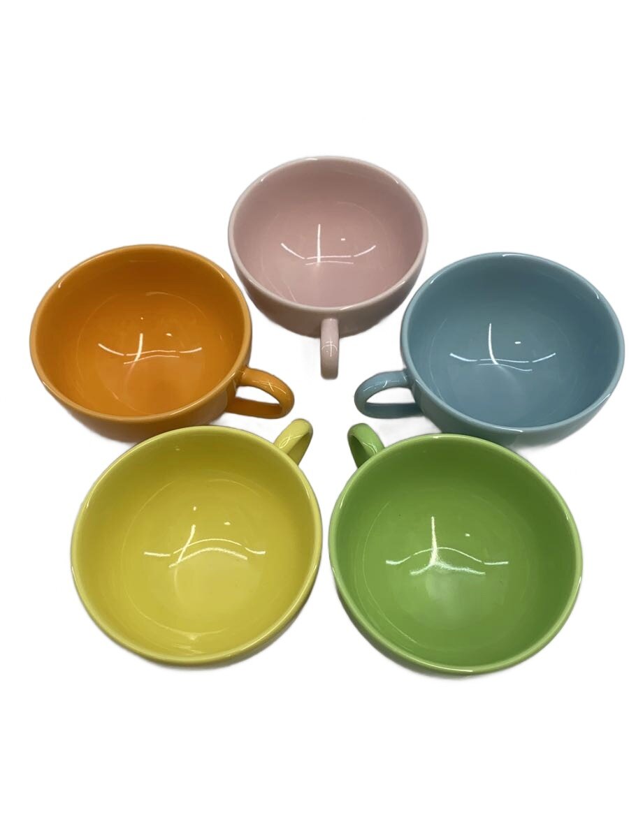 【中古】Starbucks◆カラーパレットマグカップ/美濃焼/5点セット/マルチカラー【キッチン用品】