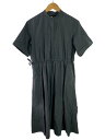 【中古】DRAWER◆フランネルスタンドカラーワンピース/36/コットン/GRY/6526-299-1395//【レディースウェア】(4)