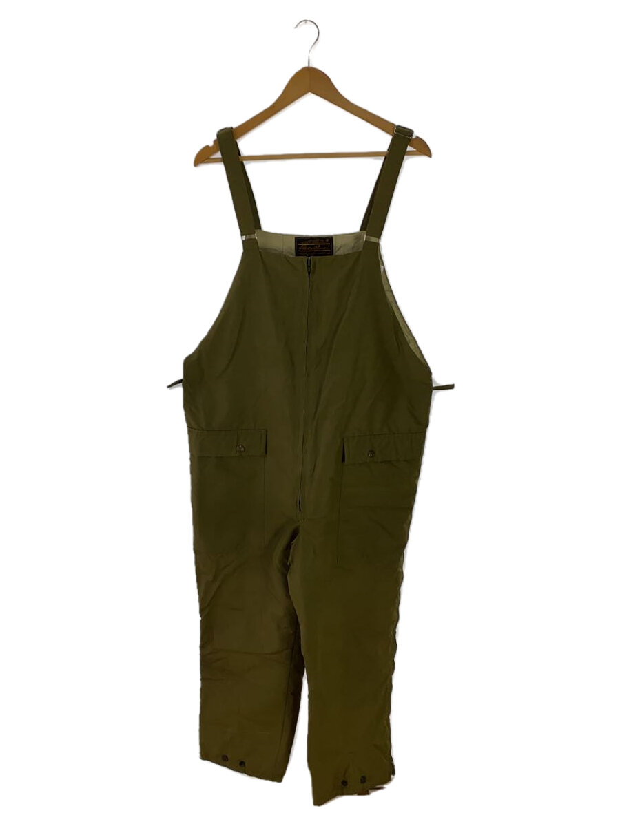 【中古】EDDIE BAUER◆70s 黒タグ ダウン ビブ オーバーオール/ナイロン/KHK//【メンズウェア】