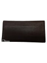 【中古】dunhill◆長財布/レザー/BRW/無地/メンズ【服飾雑貨他】