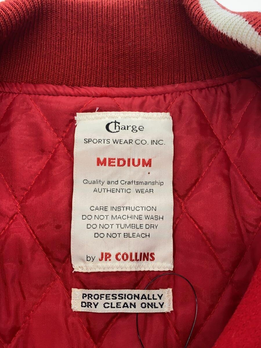 【中古】CHARGE◆スタジャン/M/ウール/RED【メンズウェア】