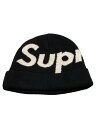 【中古】Supreme◆20AW/Big Logo Beanie/ニットキャップ/FREE/コットン/BLK/メンズ【服飾雑貨他】