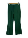【中古】mame kurogouchi◆クリースステッチ/ブーツカットパンツ/3/ポリエステル/GRN/MM20SS-PT078【レディースウェア】(4)