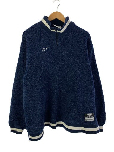 【中古】Reebok◆フリースジャケット/M/ポリエステル/NVY【メンズウェア】 【中古】Reebok◆フリースジャケット/M/ポリエステル/NVY【メンズウェア】