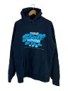 【中古】A BATHING APE◆パーカー/L/コットン/ネイビー/プリント【メンズウェア】