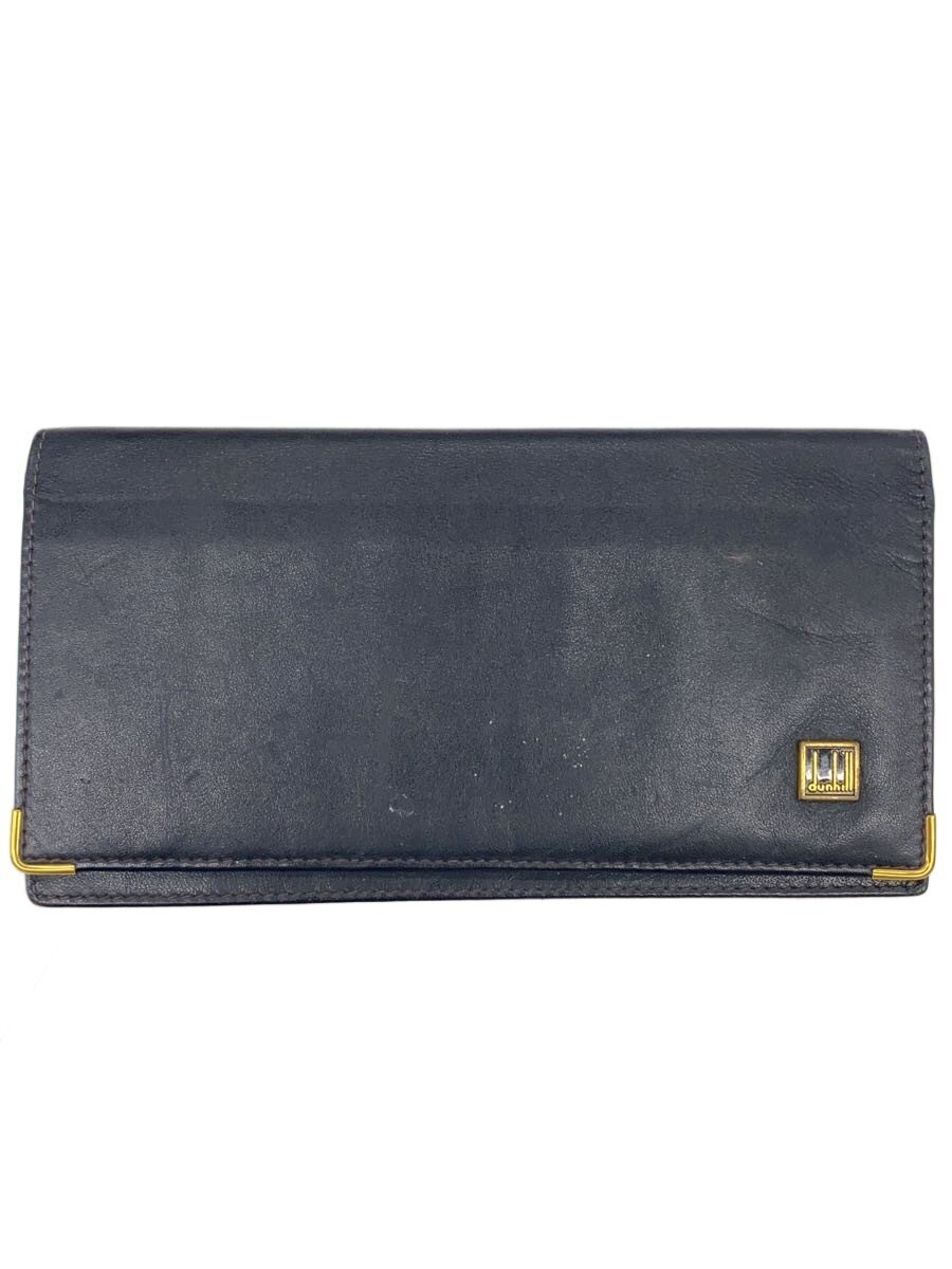 【中古】dunhill◆長財布/レザー/BLK/�