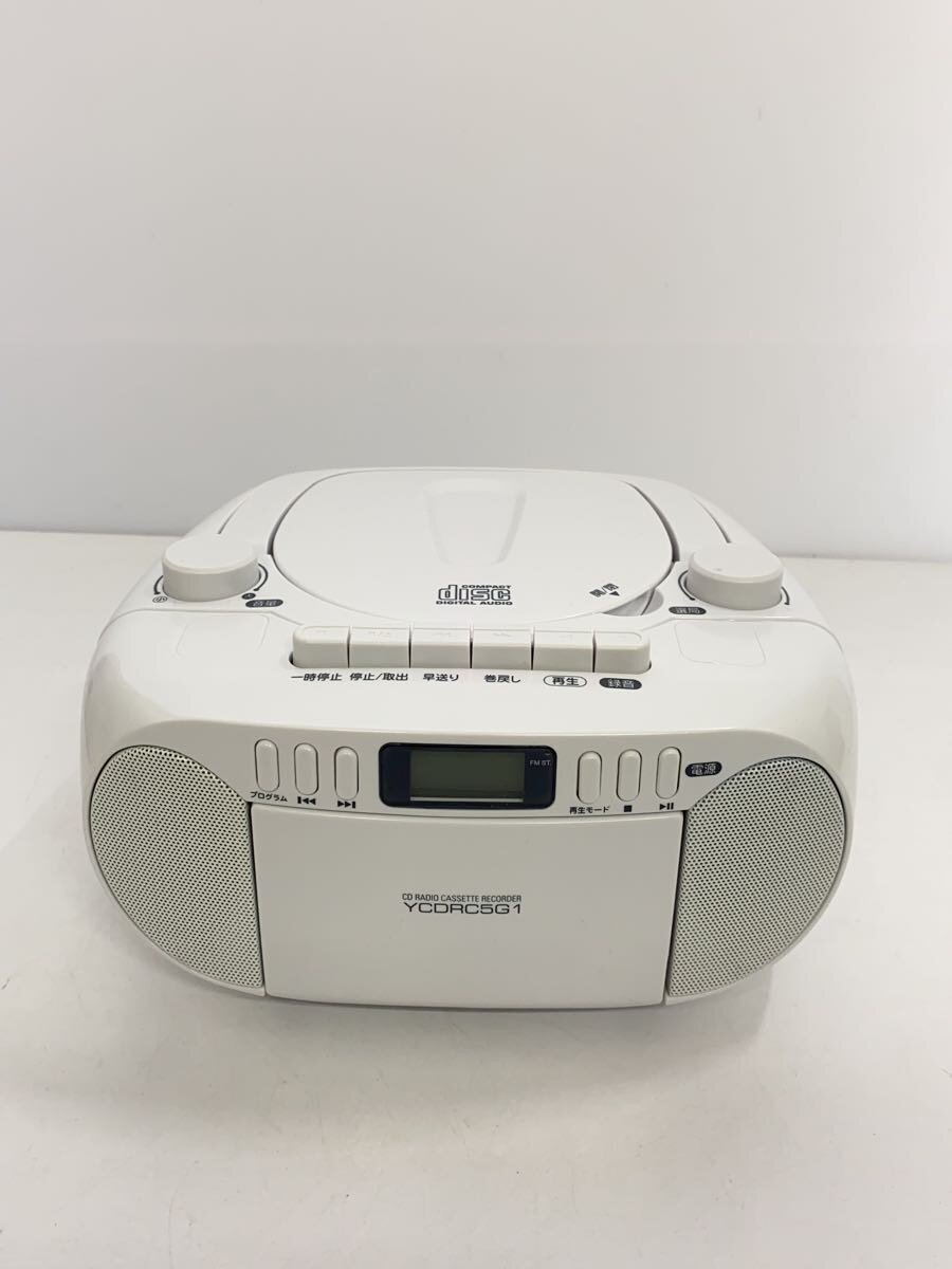 【中古】YAMADA(ヤマダ電機)◆ラジカセ CDラジオカセットレコーダー YCDRC5G1(W)【家電・ビジュアル・オーディオ】