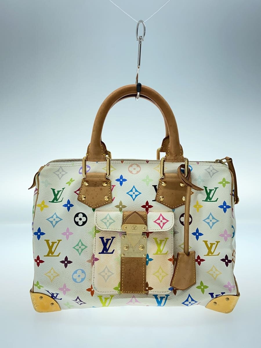 LOUIS VUITTON - 【中古】LOUIS VUITTON◆スピーディ30_モノグラム・マルチカラー_マルチカラー/PVC/マルチカラー【バッグ】