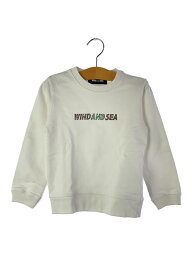 【中古】WIND AND SEA◆スウェット/110cm/コットン/WHT【キッズ】