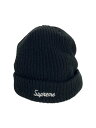 【中古】Supreme◆Loose Gauge Beanie/ニットキャップ/--/アクリル/BLK/メンズ【服飾雑貨他】