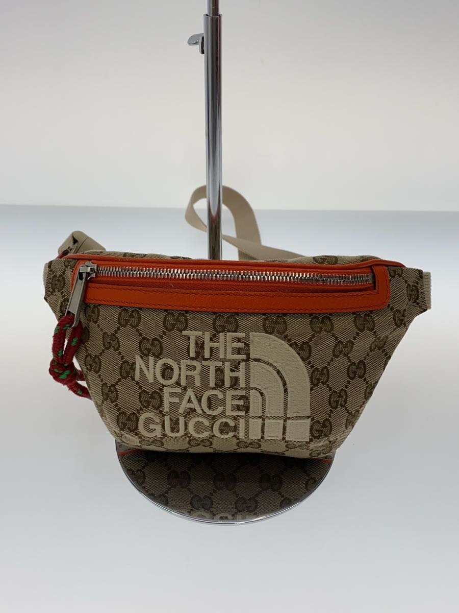 【中古】GUCCI◆ウエストバッグ/キャンバス/BRW/総柄/650299【バッグ】