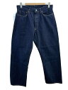 【中古】Ordinary Fits◆117 TYPE LOOSE/ONE WASH/ボトム/32/デニム/IDG/無地/117OW-325【メンズウェア】