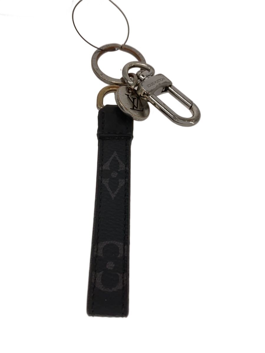 【中古】LOUIS VUITTON◆ポルト・クレ・ドラゴンヌ_モノグラム・エクリプス/PVC/BLK/レディース【服飾雑貨他】