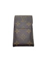 【中古】LOUIS VUITTON◆エテュイ・シガレット_モノグラム・キャンバス_BRW/--/BRW/モノグラム/メンズ【服飾雑貨他】