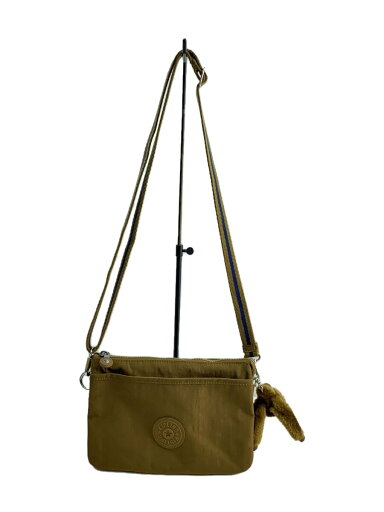 【中古】Kipling◆ショルダーバッグ/--/KHK/無地【バッグ】 【中古】Kipling◆ショルダーバッグ/--/KHK/無地【バッグ】