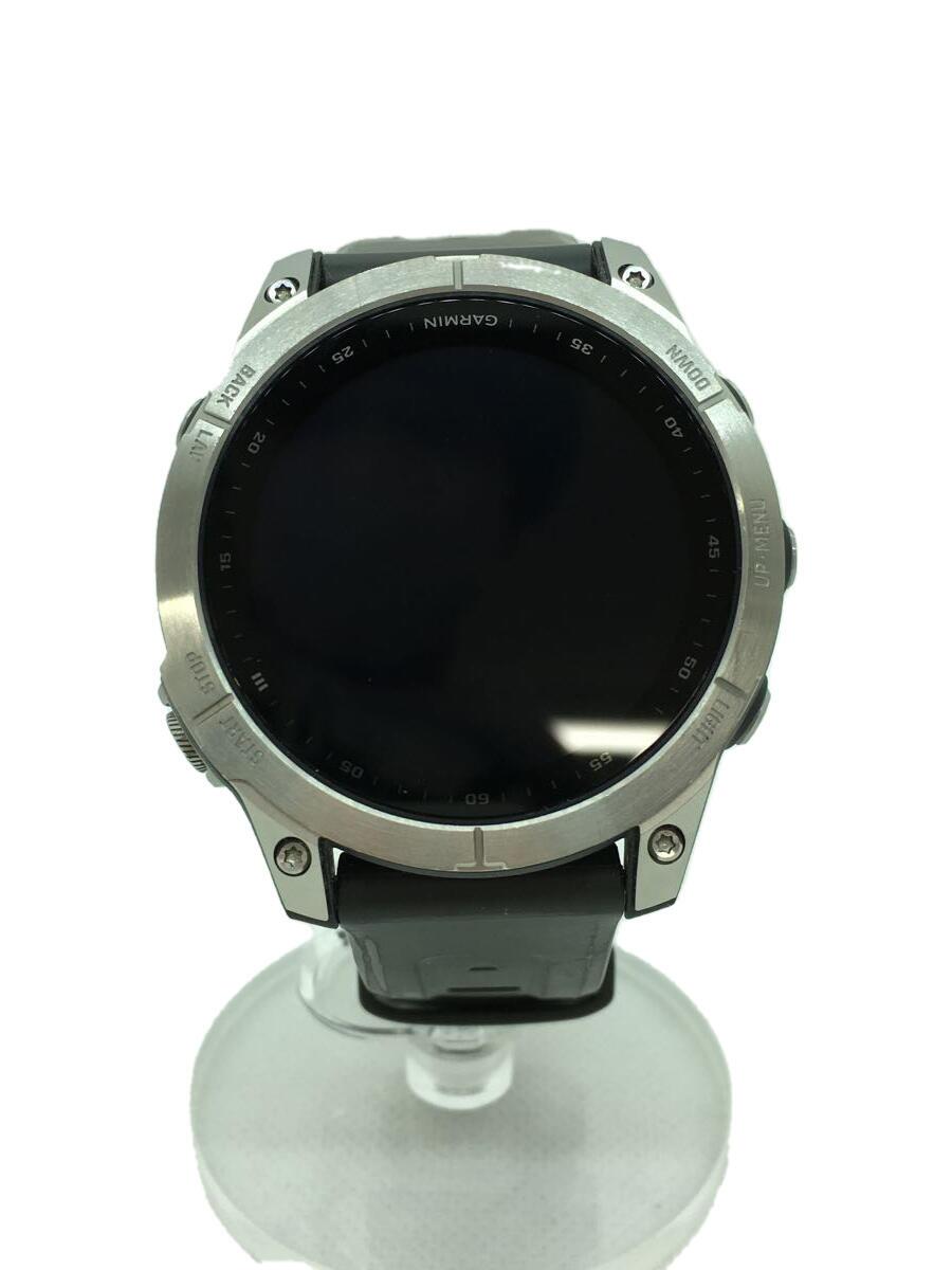 【中古】GARMIN◆スマートウォッチ/アナログ/ラバー/BLK/BLK/FENIX7【服飾雑貨他】