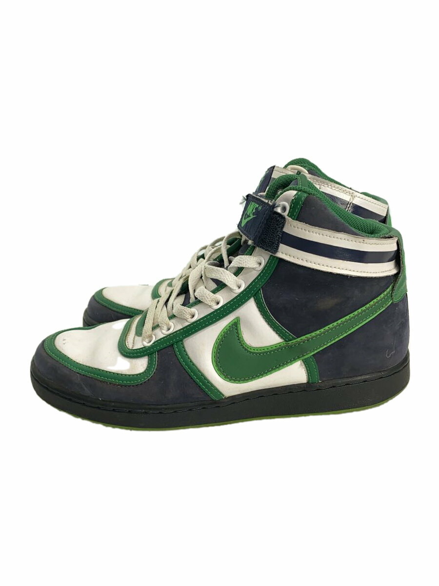 【中古】NIKE◆VandalHigh/26.5cm/US8.5/GRN/レザー/309427-431【シューズ】