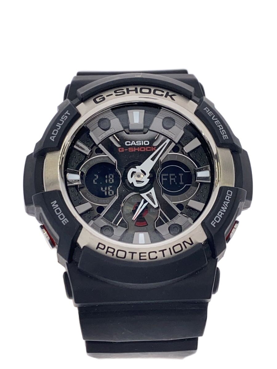 【中古】CASIO◆クォーツ腕時計・G-SHOCK/デジアナ/ラバー/BLK/BLK//【服飾雑貨他】