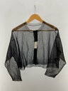 【中古】Y’s◆SEE-THROUGH LONG SLEEVE CARDIGAN/2/ナイロン/ブラック/YS-K97-586//【レディースウェア】