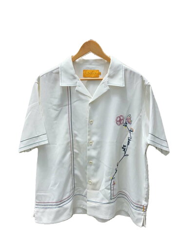 【中古】UNION◆ユニオン/半袖シャツ/--/ポリエステル/WHT/WSS-200【メンズウェア】 【中古】UNION◆ユニオン/半袖シャツ/--/ポリエステル/WHT/WSS-200【メンズウェア】