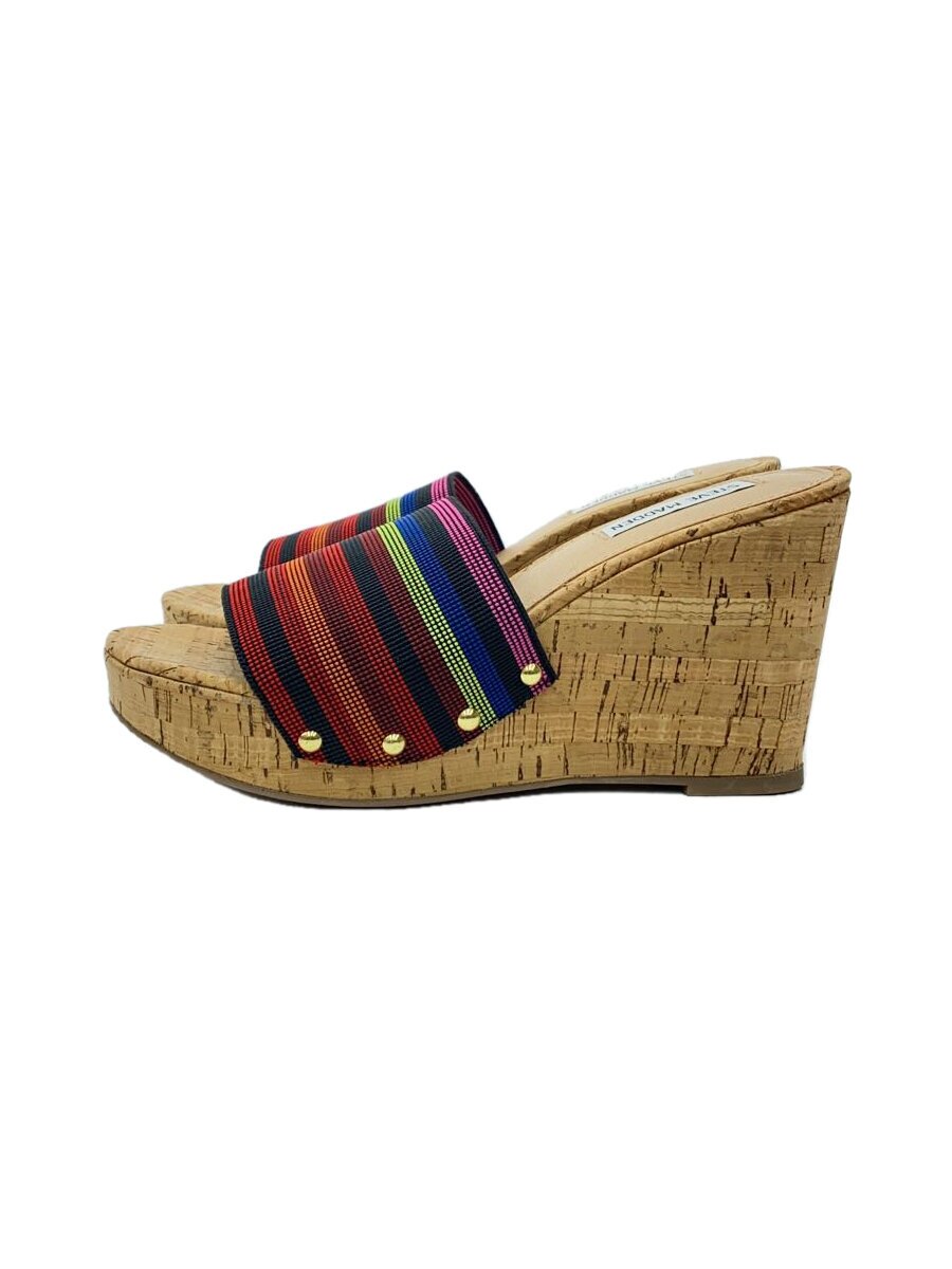 【中古】STEVE MADDEN◆サンダル/23.5cm/マルチカラー/SWGIBBY【シューズ】